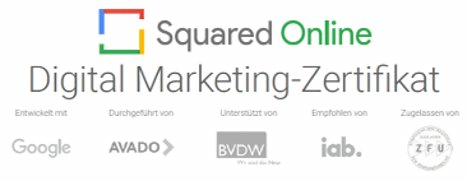 Google AVADO Squared Online Digital Marketing Zertifikat